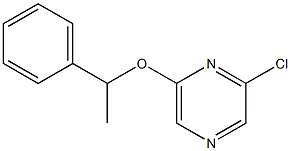 2-chloro-6-(1-phenylethoxy)pyrazine,,结构式