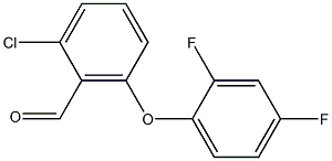 2-chloro-6-(2,4-difluorophenoxy)benzaldehyde 化学構造式