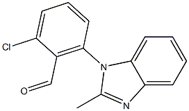  2-chloro-6-(2-methyl-1H-1,3-benzodiazol-1-yl)benzaldehyde