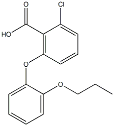 2-chloro-6-(2-propoxyphenoxy)benzoic acid Structure