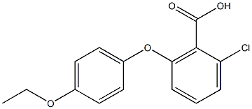 2-chloro-6-(4-ethoxyphenoxy)benzoic acid Structure