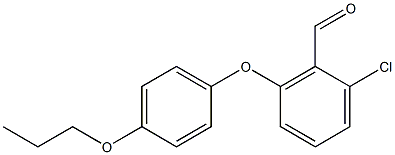 2-chloro-6-(4-propoxyphenoxy)benzaldehyde 结构式