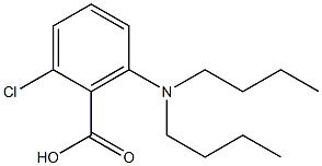 2-chloro-6-(dibutylamino)benzoic acid Structure
