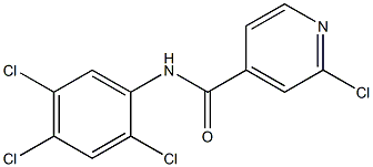 2-chloro-N-(2,4,5-trichlorophenyl)pyridine-4-carboxamide Structure