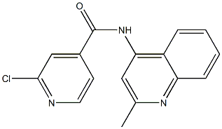 2-chloro-N-(2-methylquinolin-4-yl)pyridine-4-carboxamide,,结构式