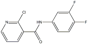 2-chloro-N-(3,4-difluorophenyl)pyridine-3-carboxamide Structure