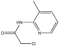 2-chloro-N-(3-methylpyridin-2-yl)acetamide 化学構造式