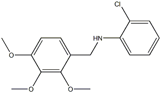 2-chloro-N-[(2,3,4-trimethoxyphenyl)methyl]aniline 结构式