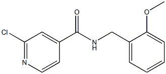 2-chloro-N-[(2-methoxyphenyl)methyl]pyridine-4-carboxamide Structure