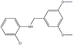 2-chloro-N-[(3,5-dimethoxyphenyl)methyl]aniline 结构式