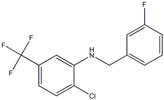 2-chloro-N-[(3-fluorophenyl)methyl]-5-(trifluoromethyl)aniline