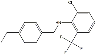 2-chloro-N-[(4-ethylphenyl)methyl]-6-(trifluoromethyl)aniline