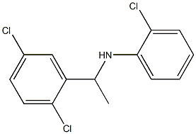 2-chloro-N-[1-(2,5-dichlorophenyl)ethyl]aniline 化学構造式