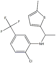 2-chloro-N-[1-(5-methylthiophen-2-yl)ethyl]-5-(trifluoromethyl)aniline|