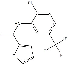  2-chloro-N-[1-(furan-2-yl)ethyl]-5-(trifluoromethyl)aniline