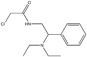 2-chloro-N-[2-(diethylamino)-2-phenylethyl]acetamide 结构式