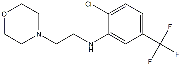 2-chloro-N-[2-(morpholin-4-yl)ethyl]-5-(trifluoromethyl)aniline,,结构式