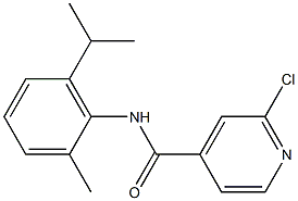 2-chloro-N-[2-methyl-6-(propan-2-yl)phenyl]pyridine-4-carboxamide Struktur