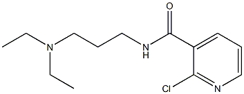 2-chloro-N-[3-(diethylamino)propyl]pyridine-3-carboxamide 化学構造式