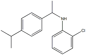 2-chloro-N-{1-[4-(propan-2-yl)phenyl]ethyl}aniline,,结构式