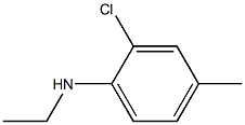 2-chloro-N-ethyl-4-methylaniline,,结构式