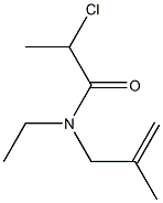 2-chloro-N-ethyl-N-(2-methylprop-2-enyl)propanamide Structure