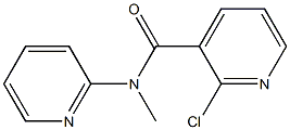 2-chloro-N-methyl-N-(pyridin-2-yl)pyridine-3-carboxamide 化学構造式