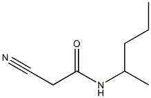 2-cyano-N-(1-methylbutyl)acetamide Struktur