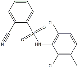 2-cyano-N-(2,6-dichloro-3-methylphenyl)benzene-1-sulfonamide
