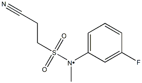 2-cyano-N-(3-fluorophenyl)-N-methylethane-1-sulfonamido