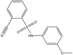 2-cyano-N-(3-methoxyphenyl)benzenesulfonamide