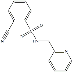 2-cyano-N-(pyridin-2-ylmethyl)benzenesulfonamide