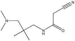 2-cyano-N-[3-(dimethylamino)-2,2-dimethylpropyl]acetamide,,结构式