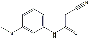 2-cyano-N-[3-(methylthio)phenyl]acetamide Structure