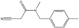 2-cyano-N-methyl-N-[(4-methylphenyl)methyl]acetamide Structure