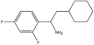 2-cyclohexyl-1-(2,4-difluorophenyl)ethan-1-amine Structure