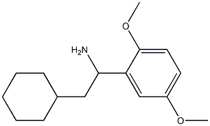 2-cyclohexyl-1-(2,5-dimethoxyphenyl)ethan-1-amine,,结构式