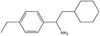 2-cyclohexyl-1-(4-ethylphenyl)ethan-1-amine,,结构式