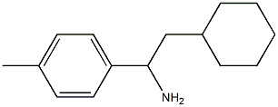 2-cyclohexyl-1-(4-methylphenyl)ethan-1-amine Struktur