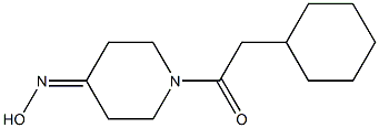 2-cyclohexyl-1-[4-(hydroxyimino)piperidin-1-yl]ethan-1-one,,结构式