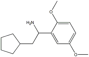2-cyclopentyl-1-(2,5-dimethoxyphenyl)ethan-1-amine Struktur