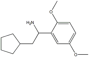 2-cyclopentyl-1-(2,5-dimethoxyphenyl)ethan-1-amine Structure