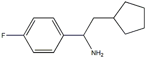 2-cyclopentyl-1-(4-fluorophenyl)ethan-1-amine Struktur
