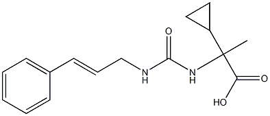 2-cyclopropyl-2-[({[(2E)-3-phenylprop-2-enyl]amino}carbonyl)amino]propanoic acid