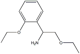 2-ethoxy-1-(2-ethoxyphenyl)ethanamine 结构式