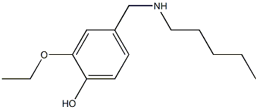  2-ethoxy-4-[(pentylamino)methyl]phenol