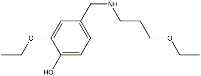 2-ethoxy-4-{[(3-ethoxypropyl)amino]methyl}phenol Struktur