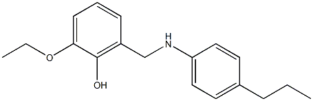 2-ethoxy-6-{[(4-propylphenyl)amino]methyl}phenol Structure