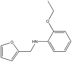 2-ethoxy-N-(furan-2-ylmethyl)aniline,,结构式
