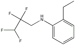 2-ethyl-N-(2,2,3,3-tetrafluoropropyl)aniline Struktur